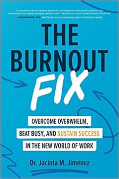 Blue cover for book The Burnout Fix