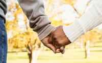 Close up of holding hands