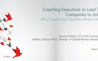 Coaching Executives to Lead Their Companies to Growth - Suzanne Bates Walter Jackson