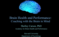 Webinar Slides - Brain Health and Performance