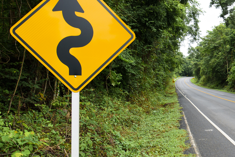 Winding Road Sign